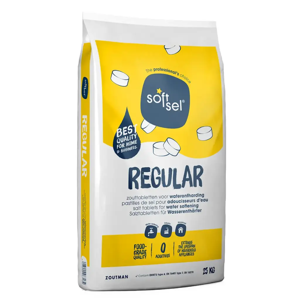 Soft Sel Regular 25KG - Zouttabletten Waterontharder - Waterverzachter