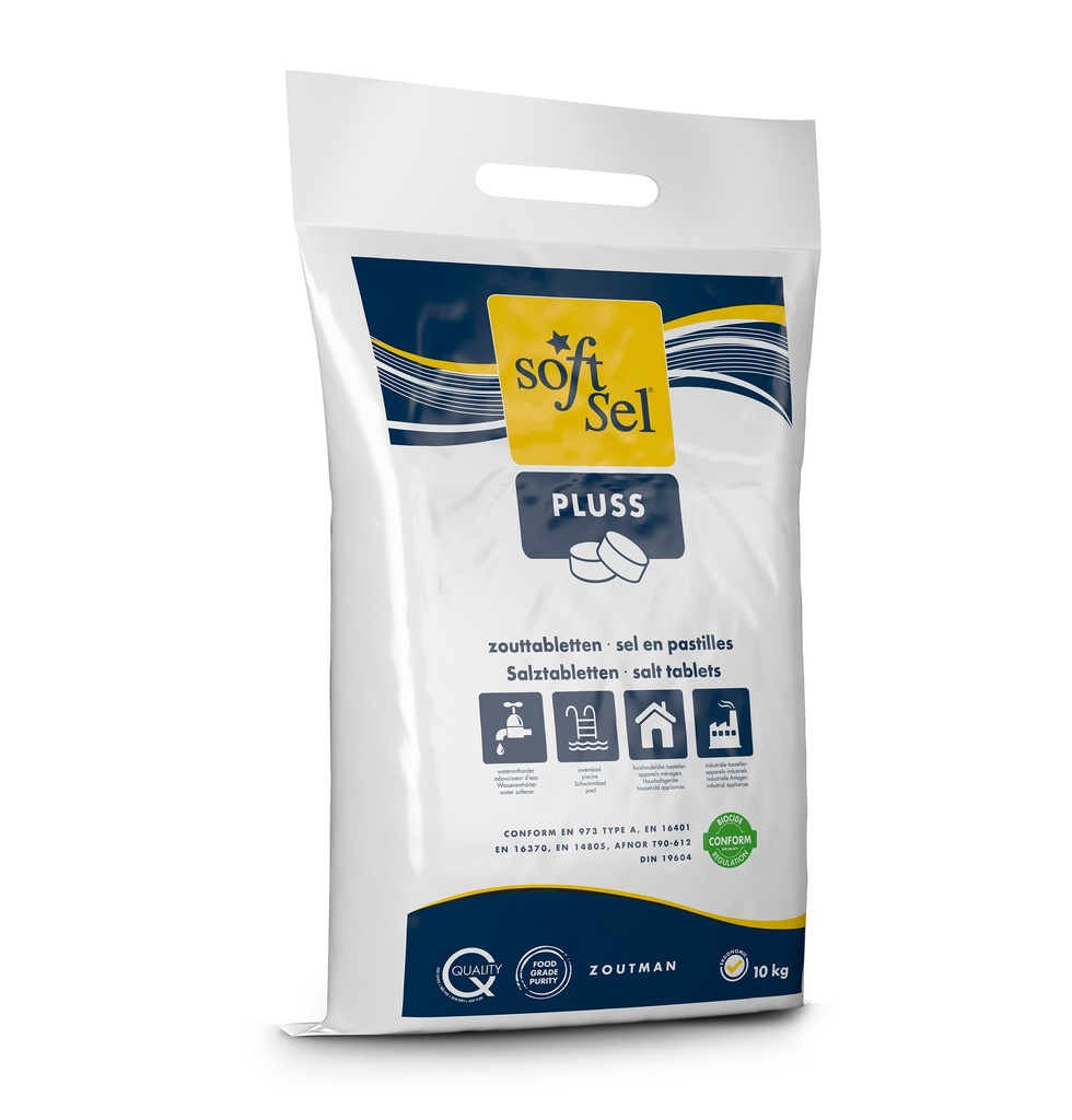 Soft Sel Pluss 10KG - Zouttabletten Voor Zwembad Elektrolyse