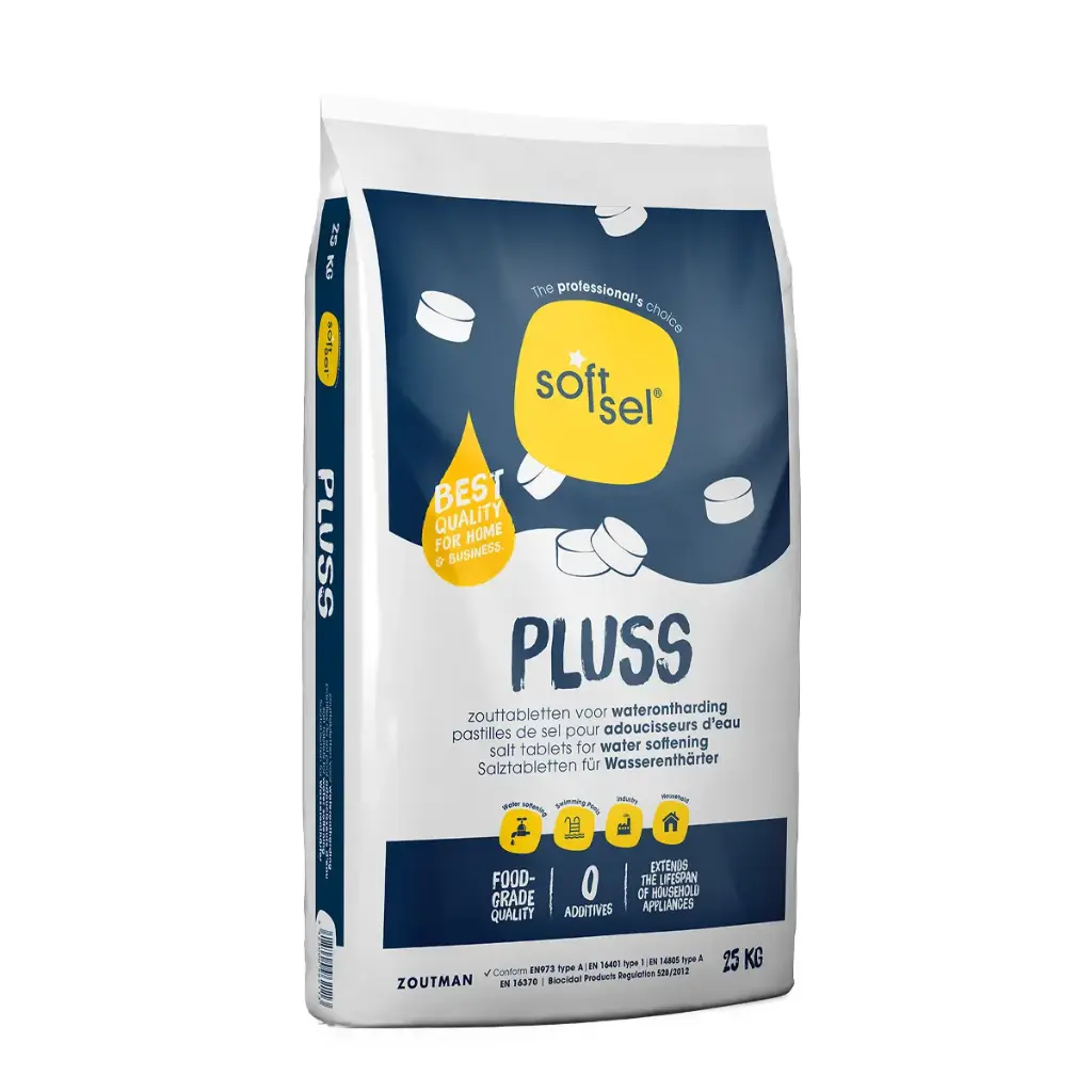 Soft Sel Pluss 25KG - Zouttabletten Voor Waterontharder - Zout Elektrolyse Zwembad