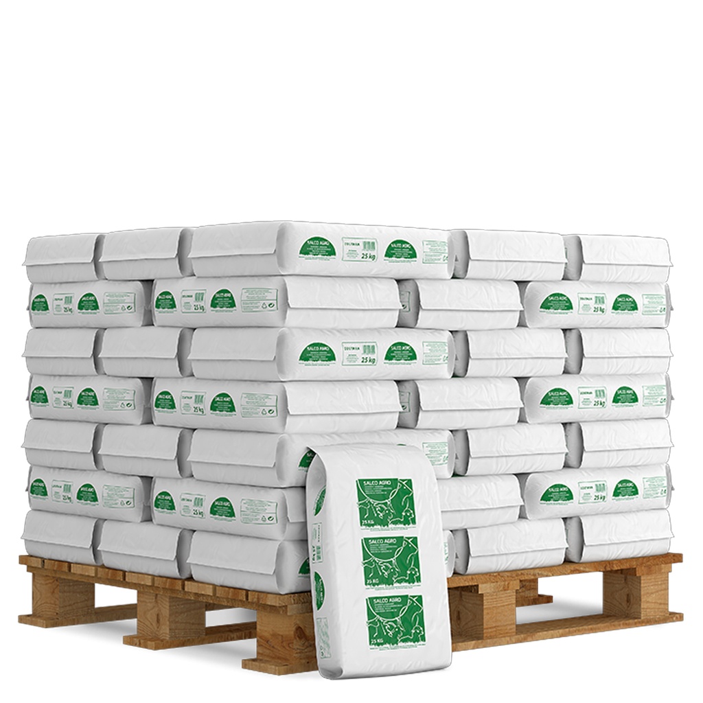 SALCO AGRO 0-1, 25kg - Zout Voor Veevoeding (49st. / Pallet)