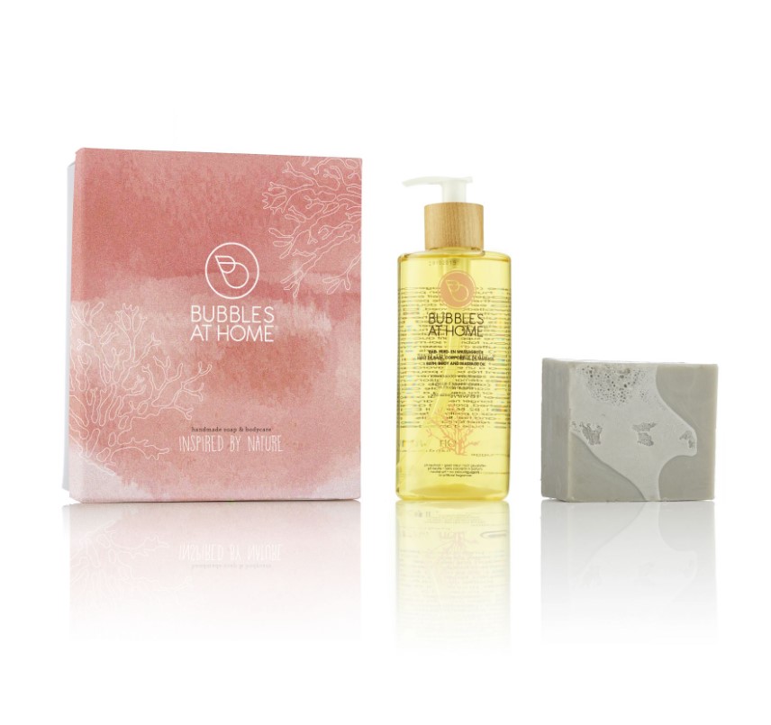 Paquet Savon de la Mer Morte 200gr & Huile 500ml - Bubbles At Home