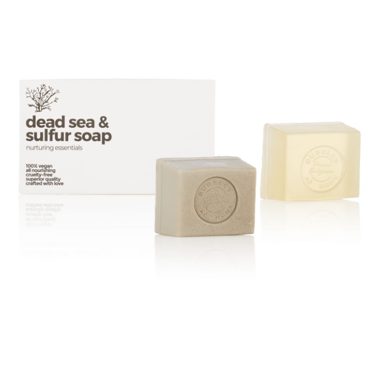 Paquet Savon Mer Morte 200gr & Savon Sulfer Anti-Acné 200gr - Bubbles At Home