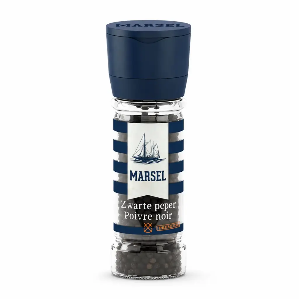 MARSEL® Peper Molen 45gr - Hervulbare Pepermolen