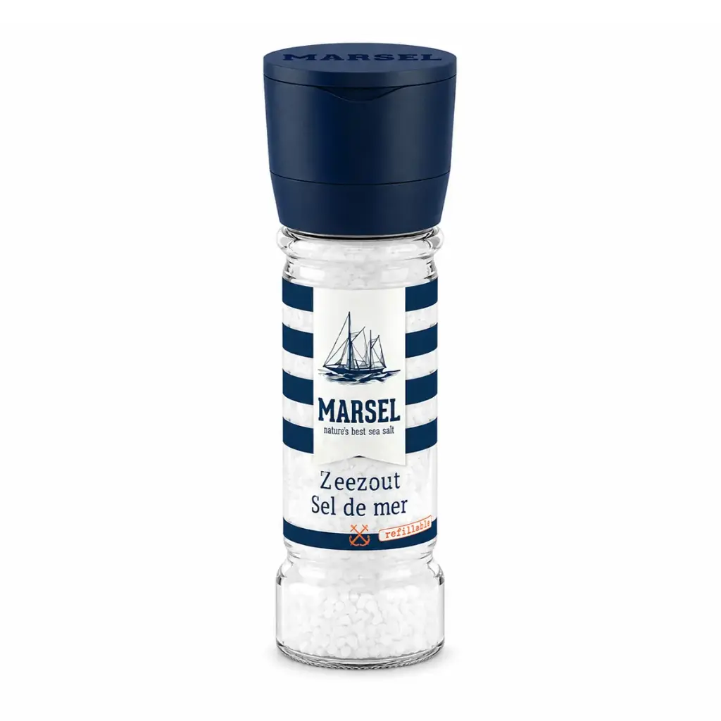 MARSEL® Zout Molen Grof 110gr - Hervulbare Zoutmolen
