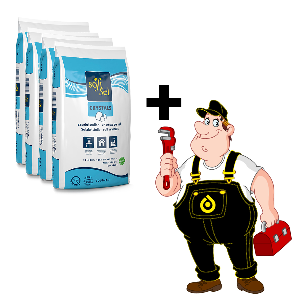 Device inspection + 4 x 25kg water softening salt