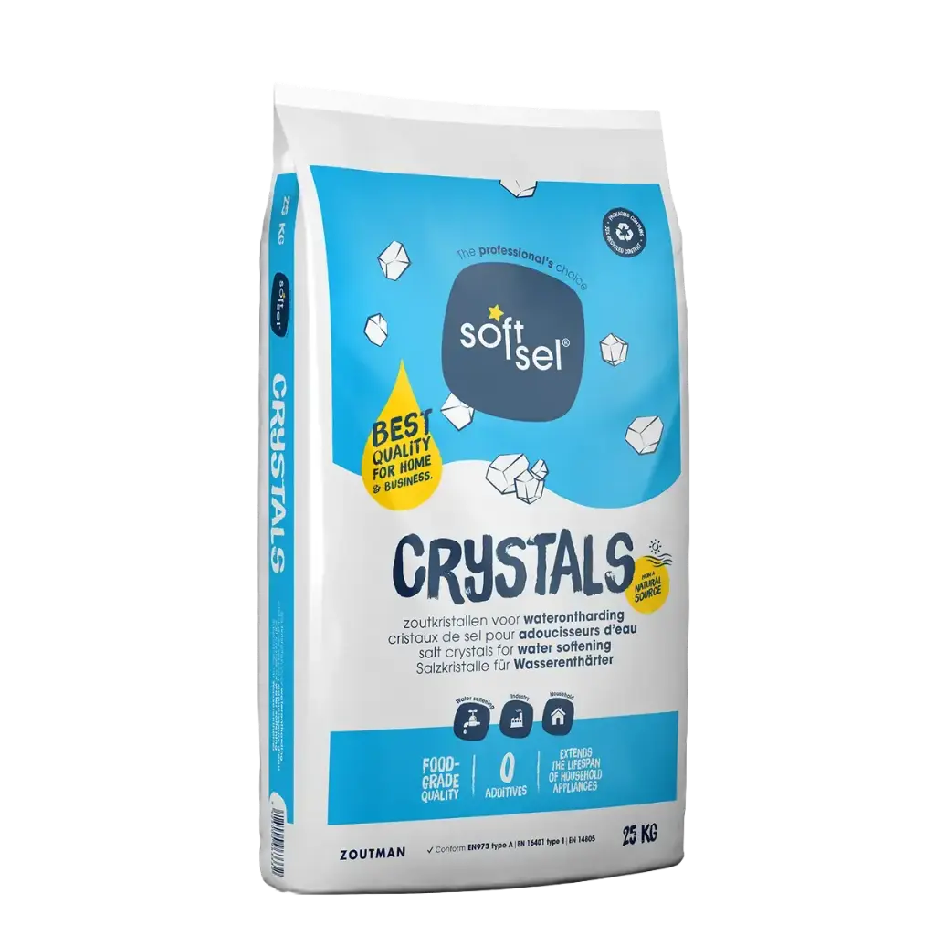 Soft Sel Crystals 25KG - Zoutkristallen Voor Waterontharders - Onthardingszout