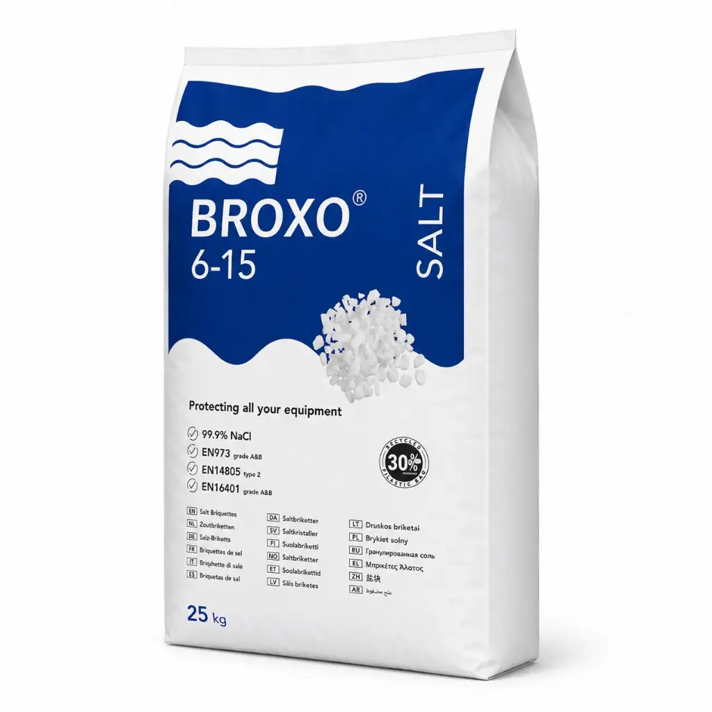 Broxo 6-15mm 25 KG - Zout Kristallen Voor Waterverzachter