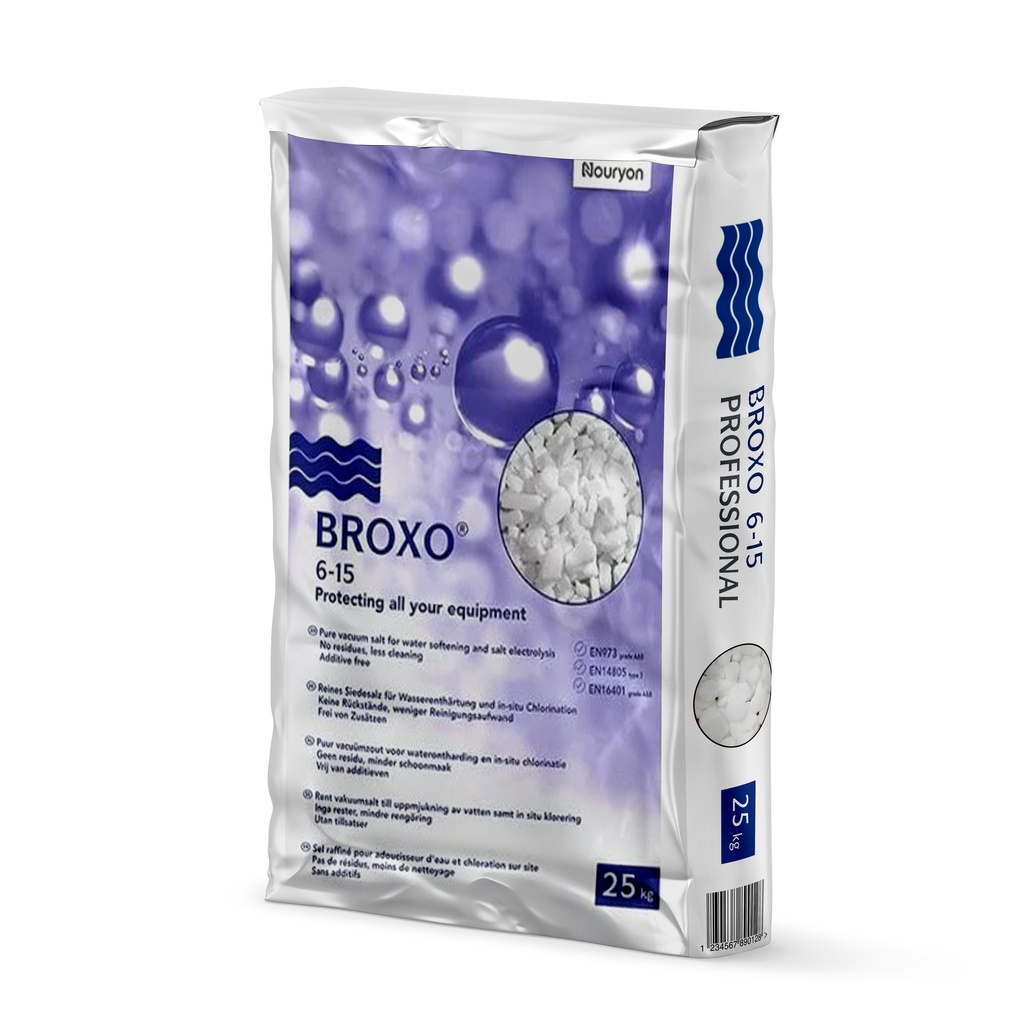 Broxo 6-15mm 25 KGS - Cristaux De Sel Pour L'adoucisseu