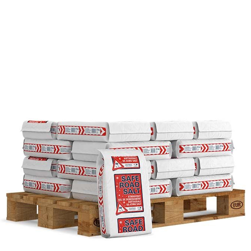 Halve pallet Safe Road Salt strooizout, 20 zakken van 25 kg