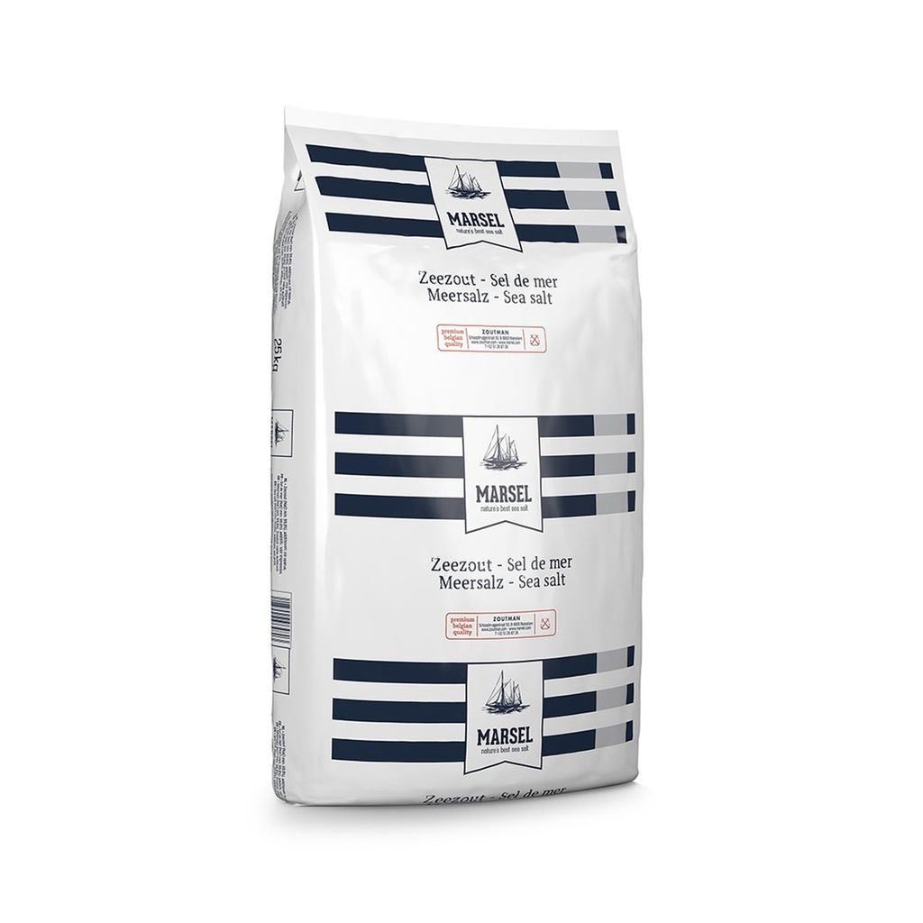 Marsel 1-3 Middelgrof Zeezout 25KG - Voedingszout - Badzout