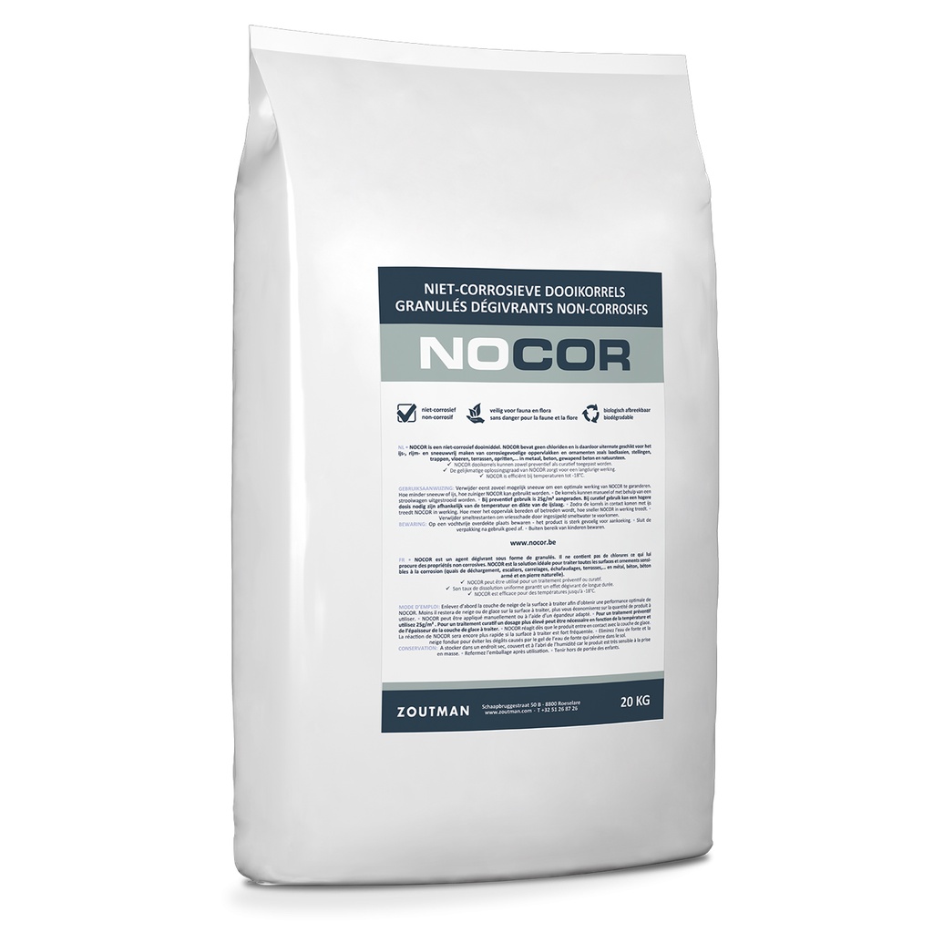 NOCOR 20 KG - Niet Corrosief Dooimiddel - Dooikorrels