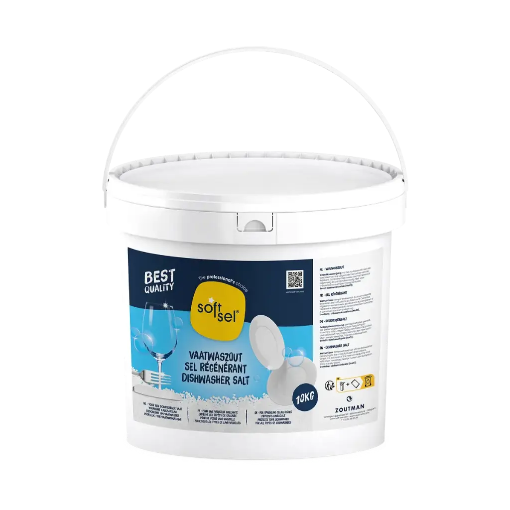 Soft Sel Dishwasher Salt Bucket 10KG (44/Pal)