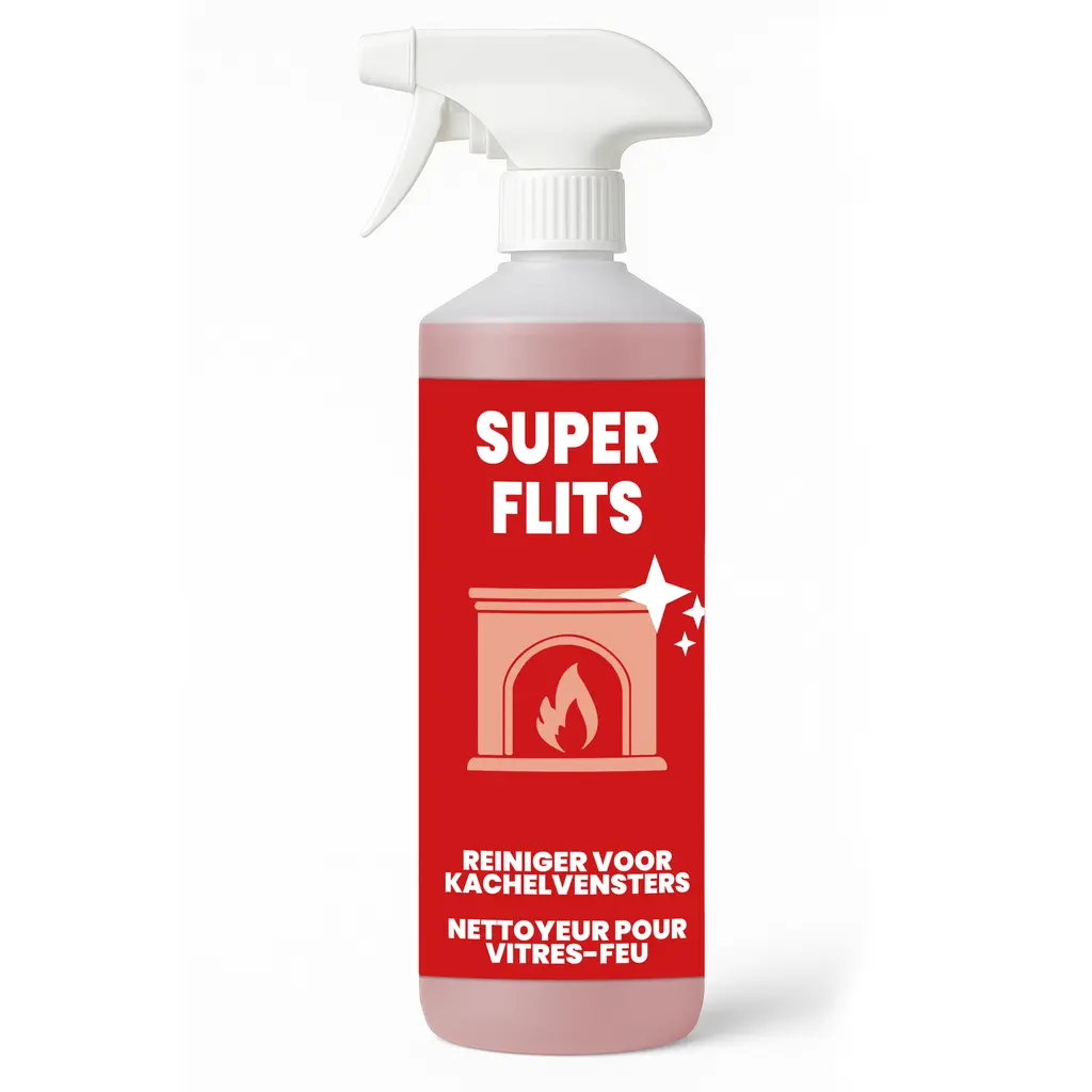CHEMIEKOR Super Flits 500ML - Reiniger Voor Kachel Ramen - Ontvetter Ramen - Raamontvetter