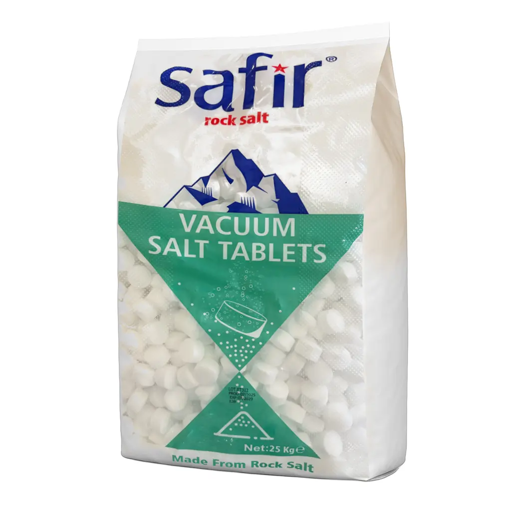 Safir Salt Tablets Water Softener 25 kg (49/pallet) – Salt Tablets for Water Softeners