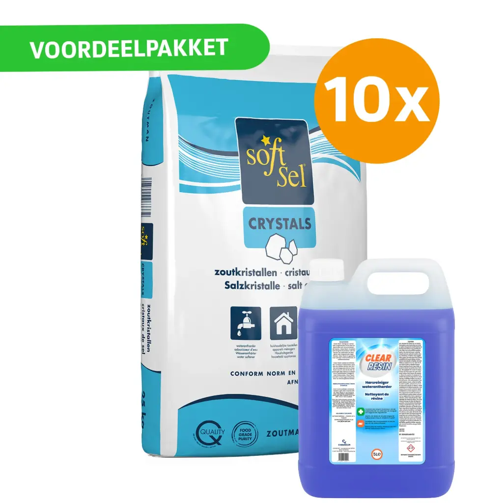 Combo 10X25KG Onthardingszout + 5L Harsenreiniger
