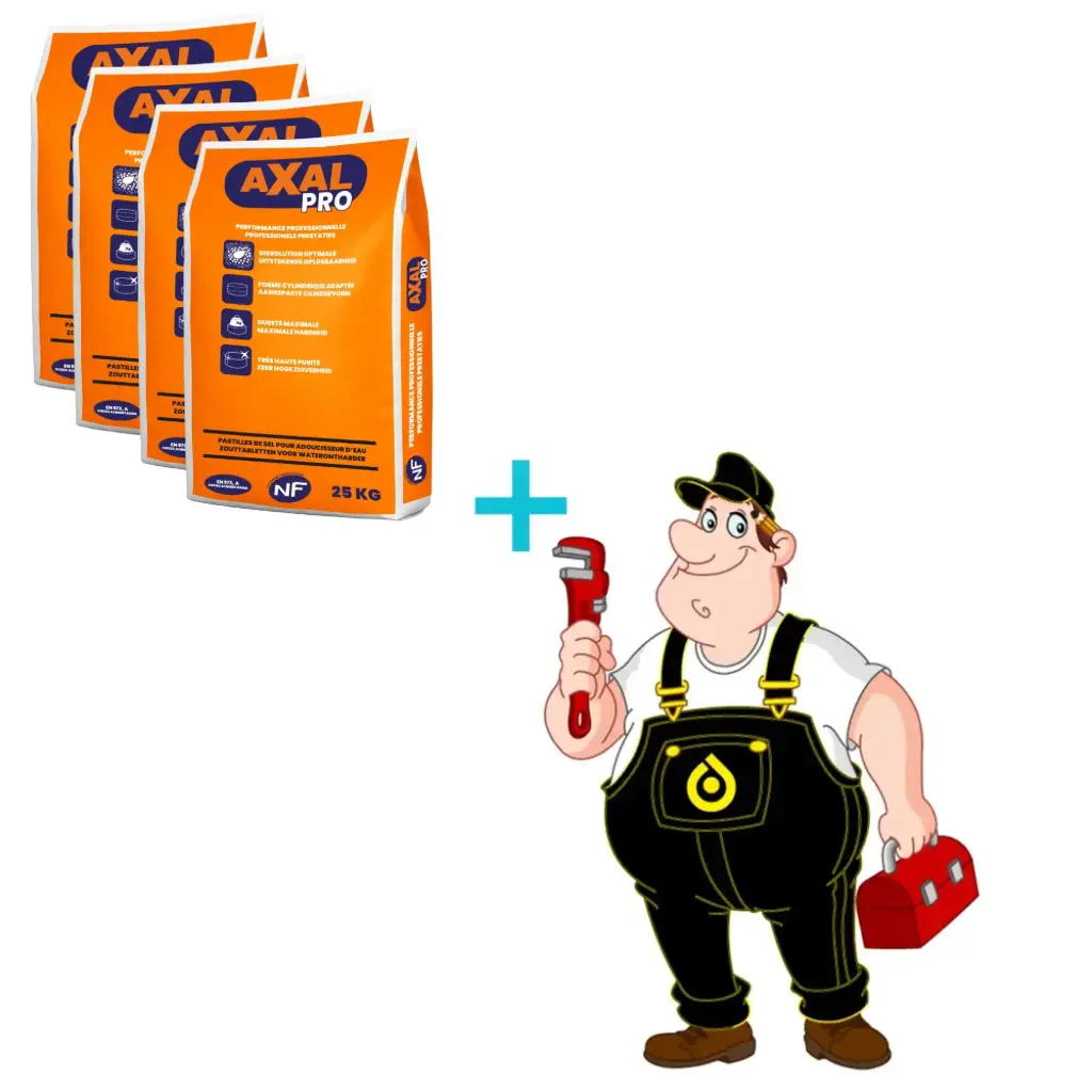 Nazicht Waterverzachter + 4 x 25kg AXAL PRO Zouttabletten Onthardingszout