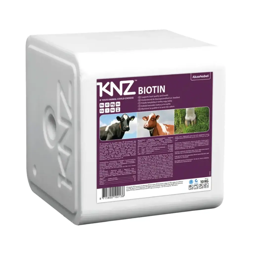 KNZ Biotine Liksteen 10 KG - Zout Liksteen Voor Vee