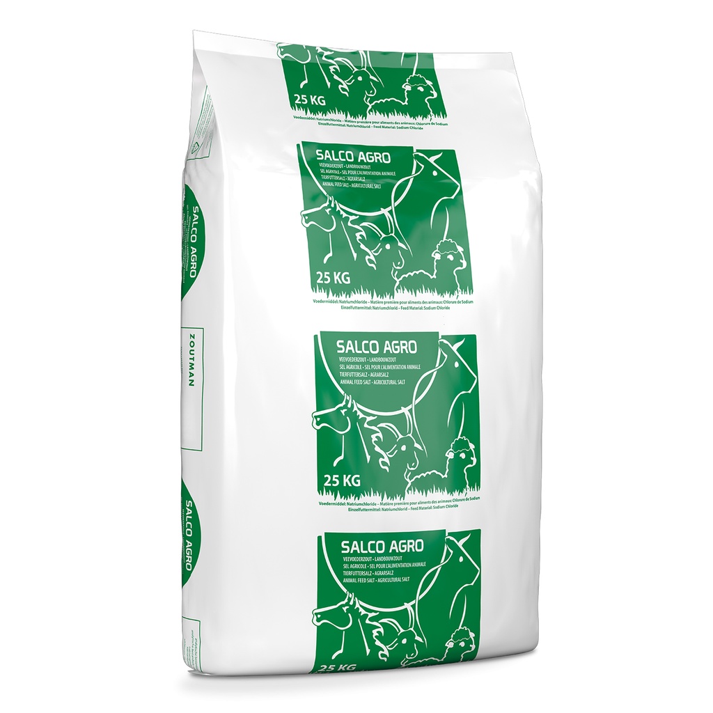 SALCO AGRO (1-3) 25kg - Grof Zout Voor Veevoeding (49st. / Pallet)